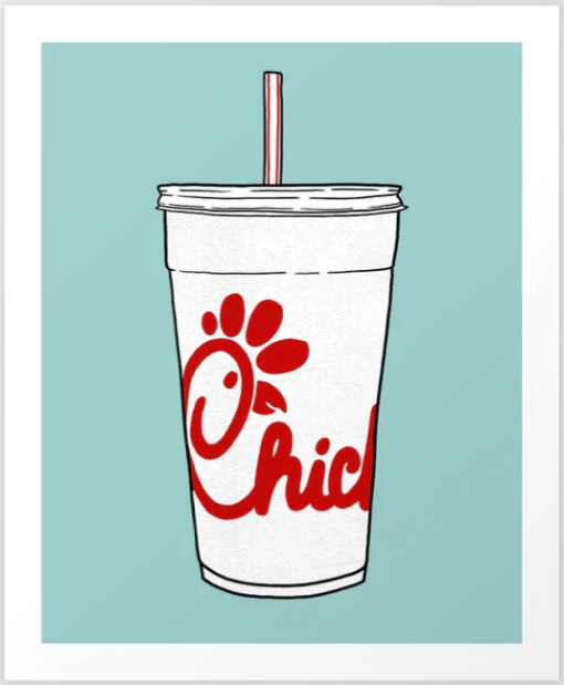 Cheeky Chick-fil-A Art&nbsp;Print